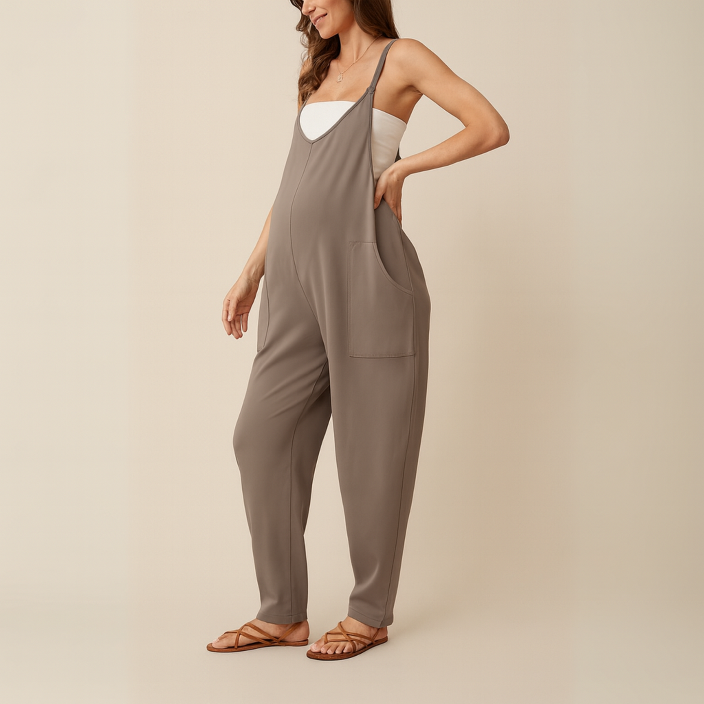 OVERSIZED JUMPSUIT - MATERNITY AND POSTPARTUM