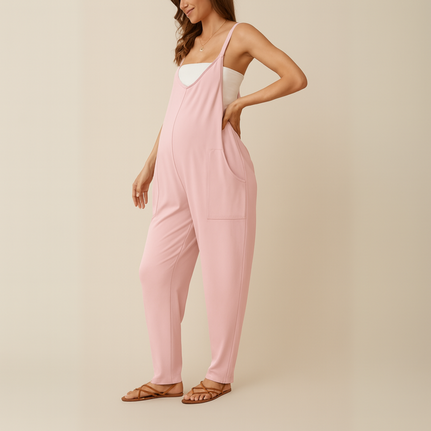 OVERSIZED JUMPSUIT - MATERNITY AND POSTPARTUM