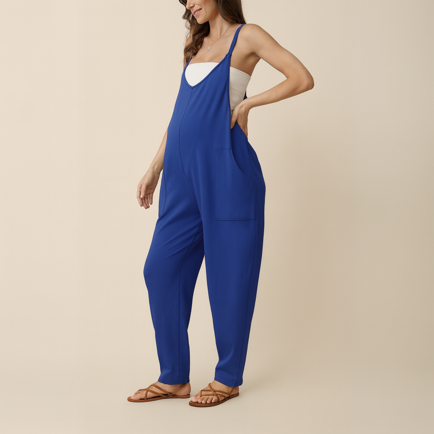 OVERSIZED JUMPSUIT - MATERNITY AND POSTPARTUM