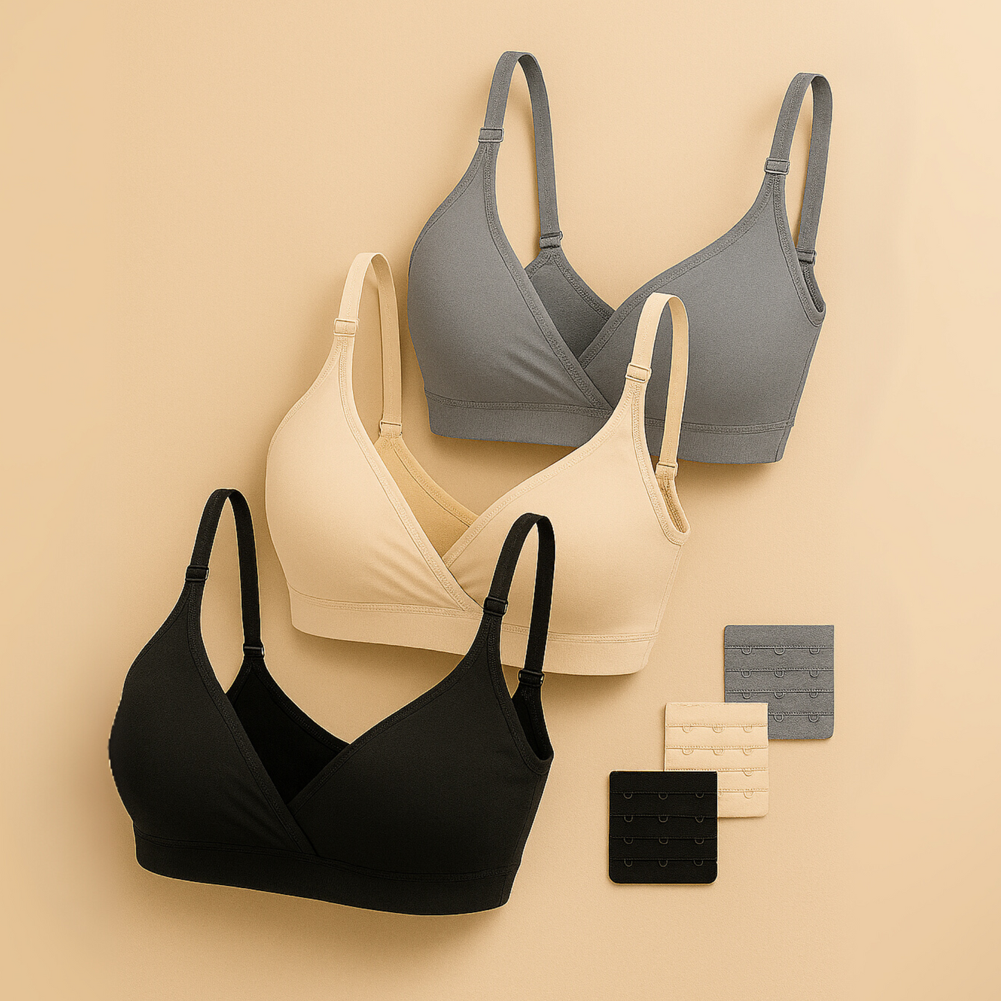 3-PACK MATERNITY BRA - POSTPARTUM NURSING