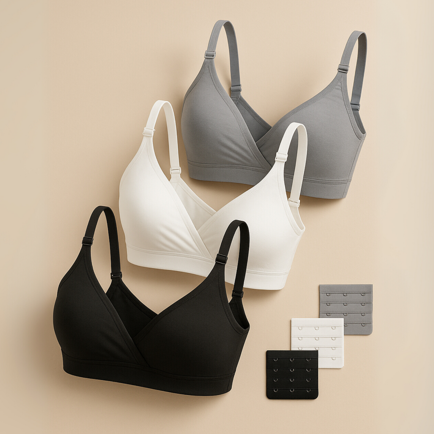 3-PACK MATERNITY BRA - POSTPARTUM NURSING