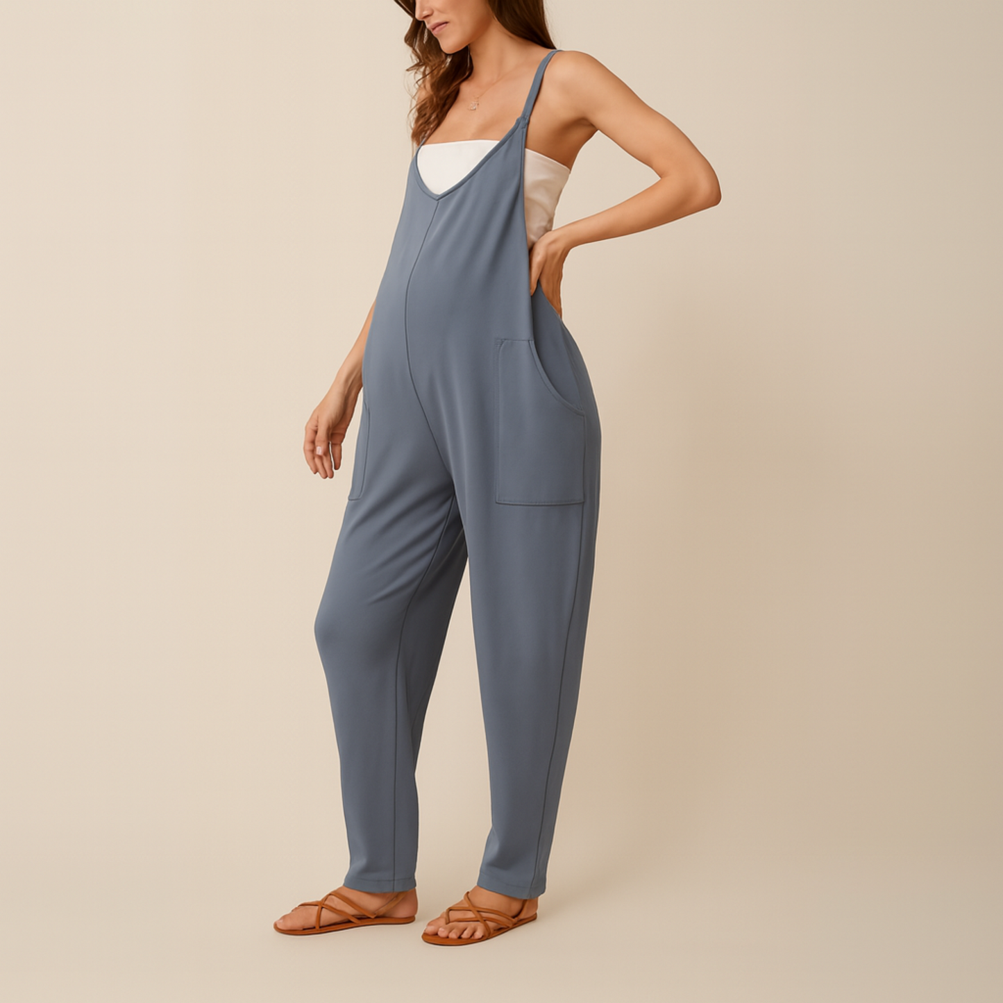 OVERSIZED JUMPSUIT - MATERNITY AND POSTPARTUM