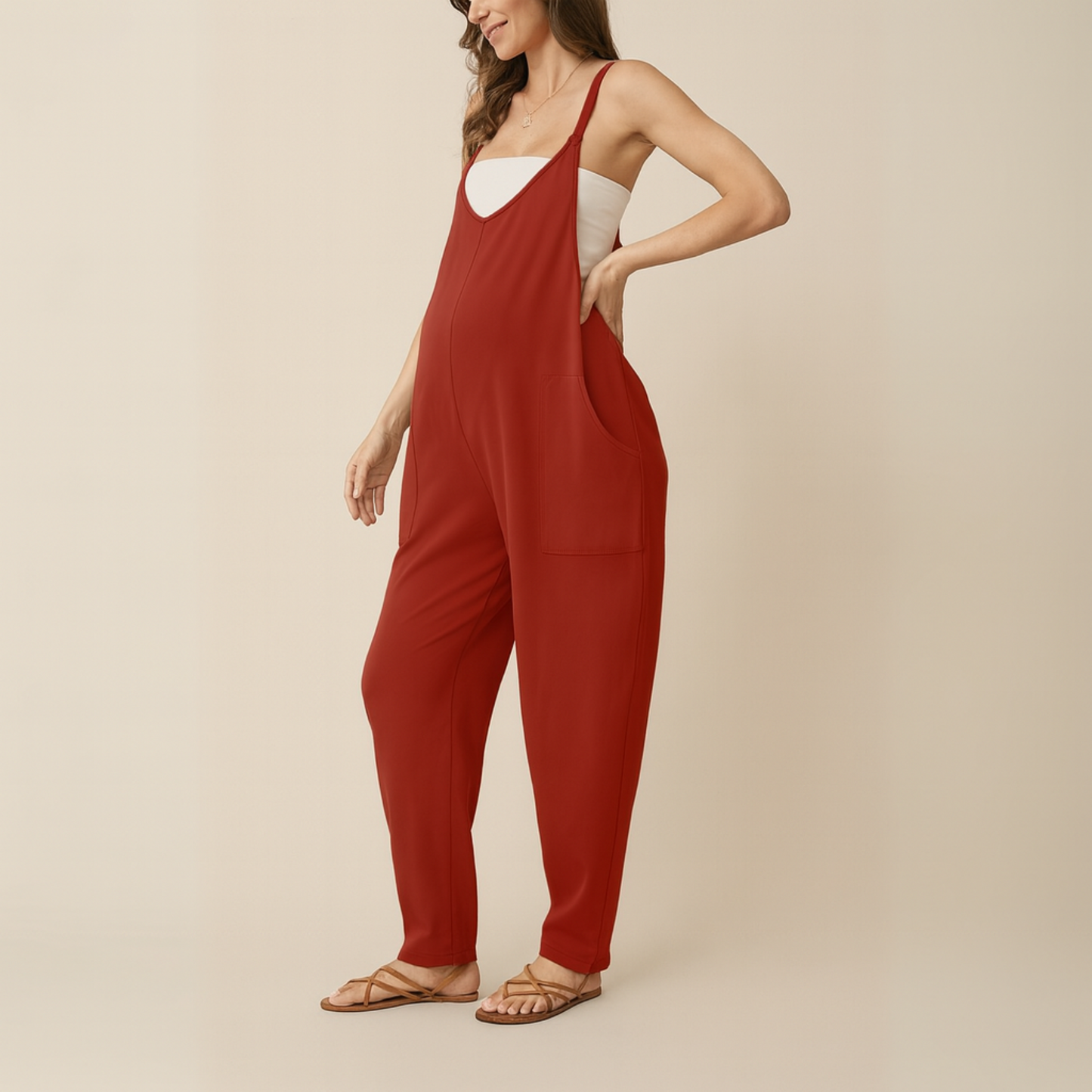 OVERSIZED JUMPSUIT - MATERNITY AND POSTPARTUM
