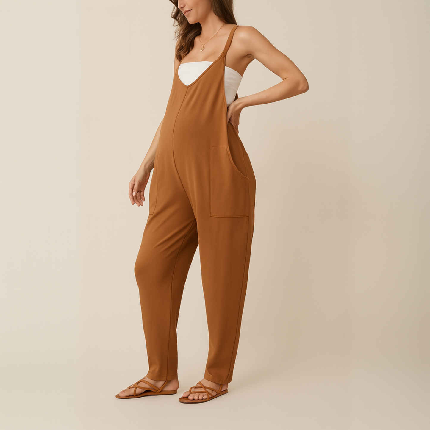 OVERSIZED JUMPSUIT - MATERNITY AND POSTPARTUM