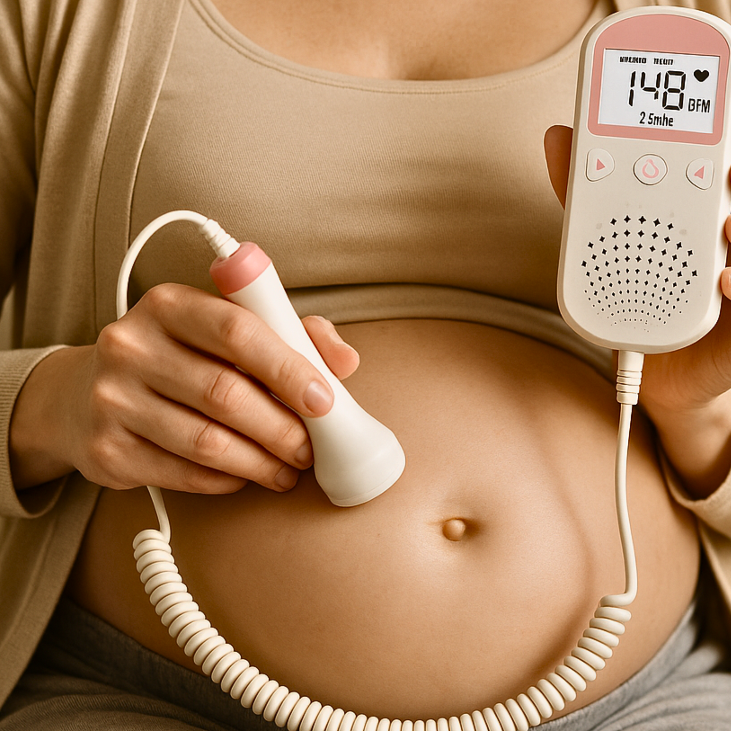 FETAL HEART RATE MONITOR - HEAR BABY HEARTBEAT AT HOME