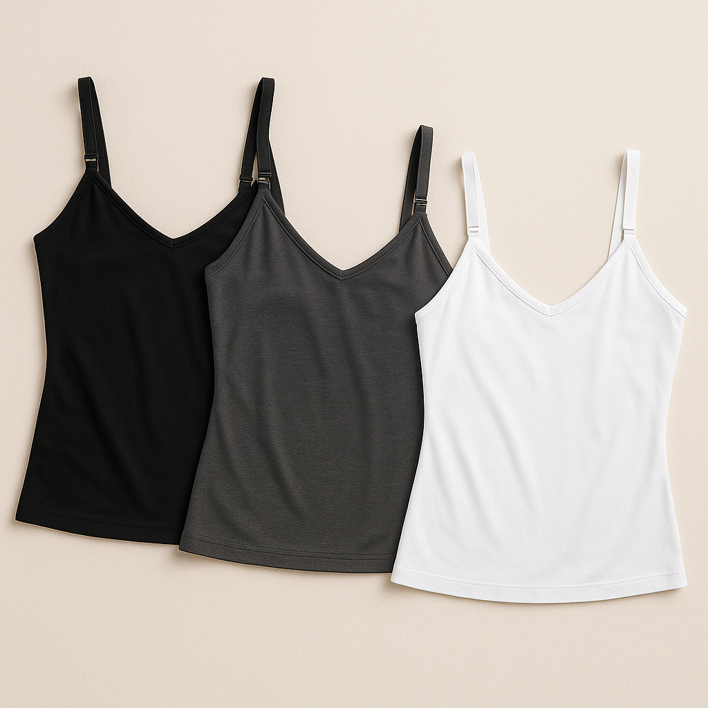 3-PACK TANK TOPS - EASY ACCESS NURSING