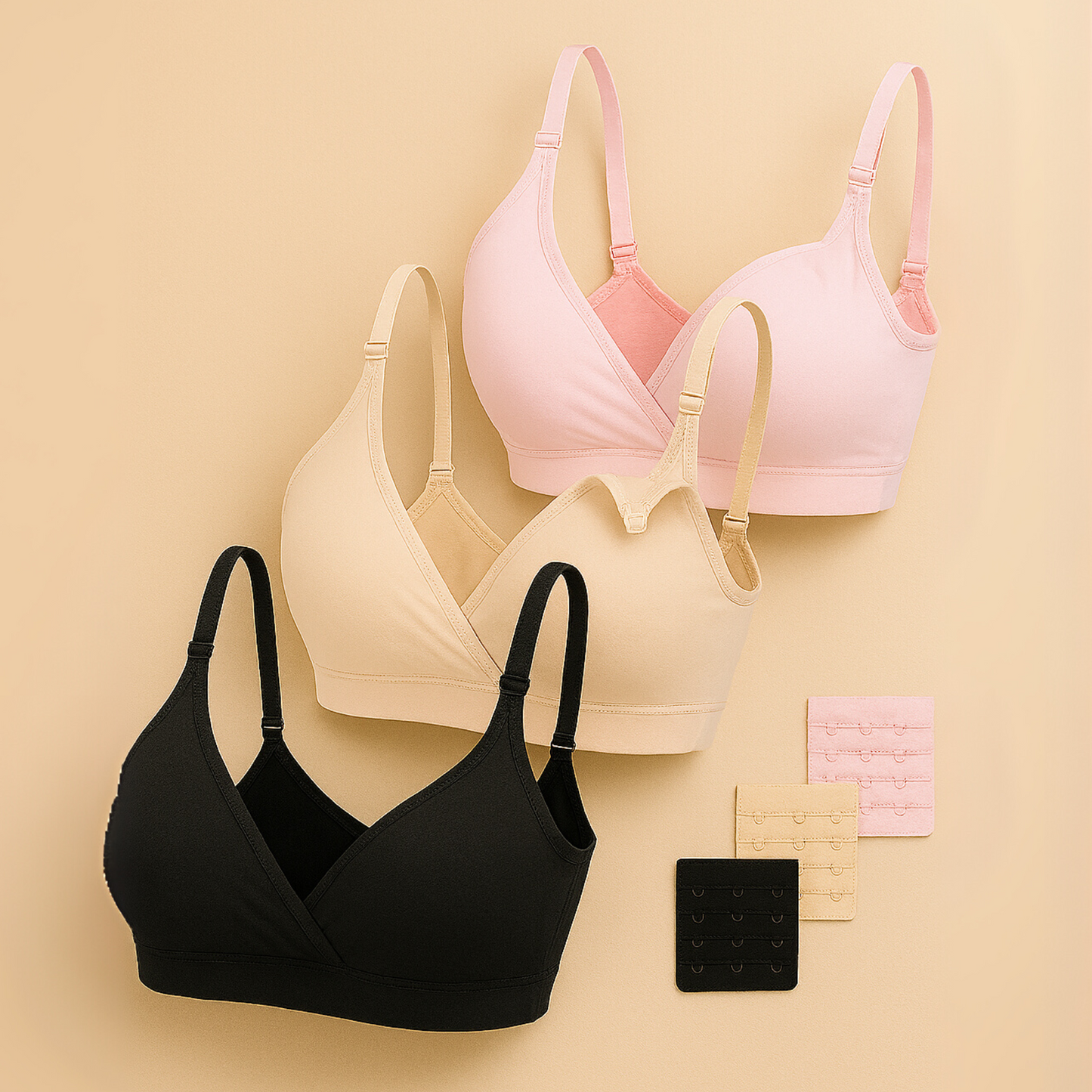 3-PACK MATERNITY BRA - POSTPARTUM NURSING