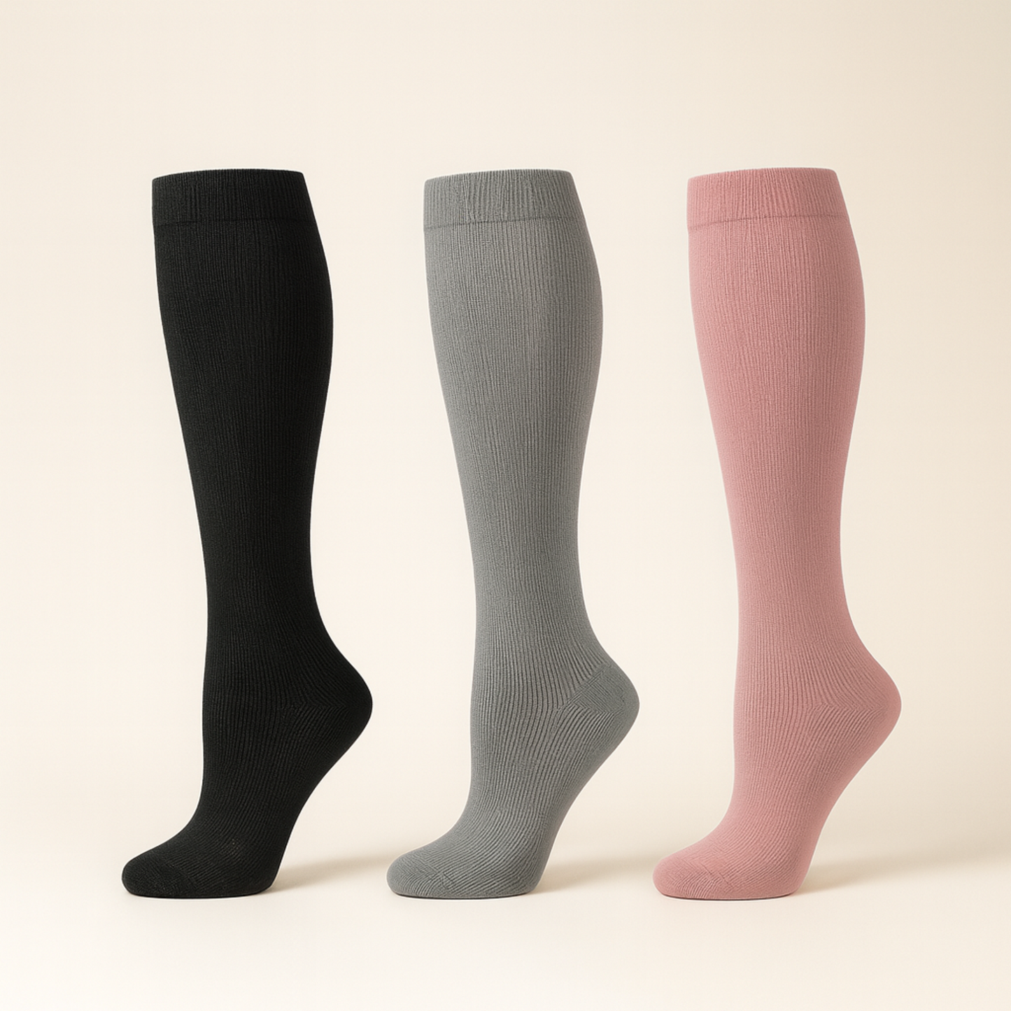 3-PACK COMPRESSION SOCKS - ACHING FEET RELIEF