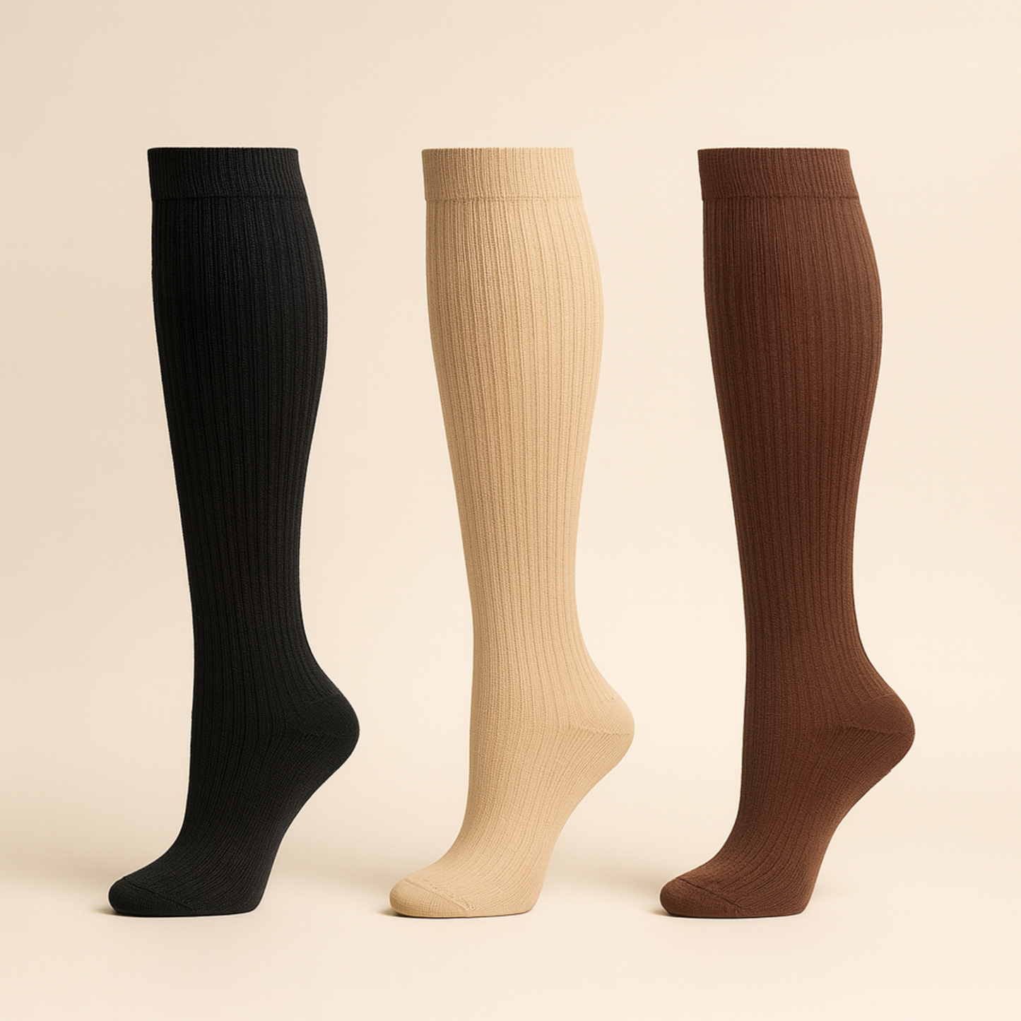 3-PACK COMPRESSION SOCKS - ACHING FEET RELIEF
