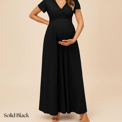 V-NECK DRESS - MATERNITY AND POSTPARTUM
