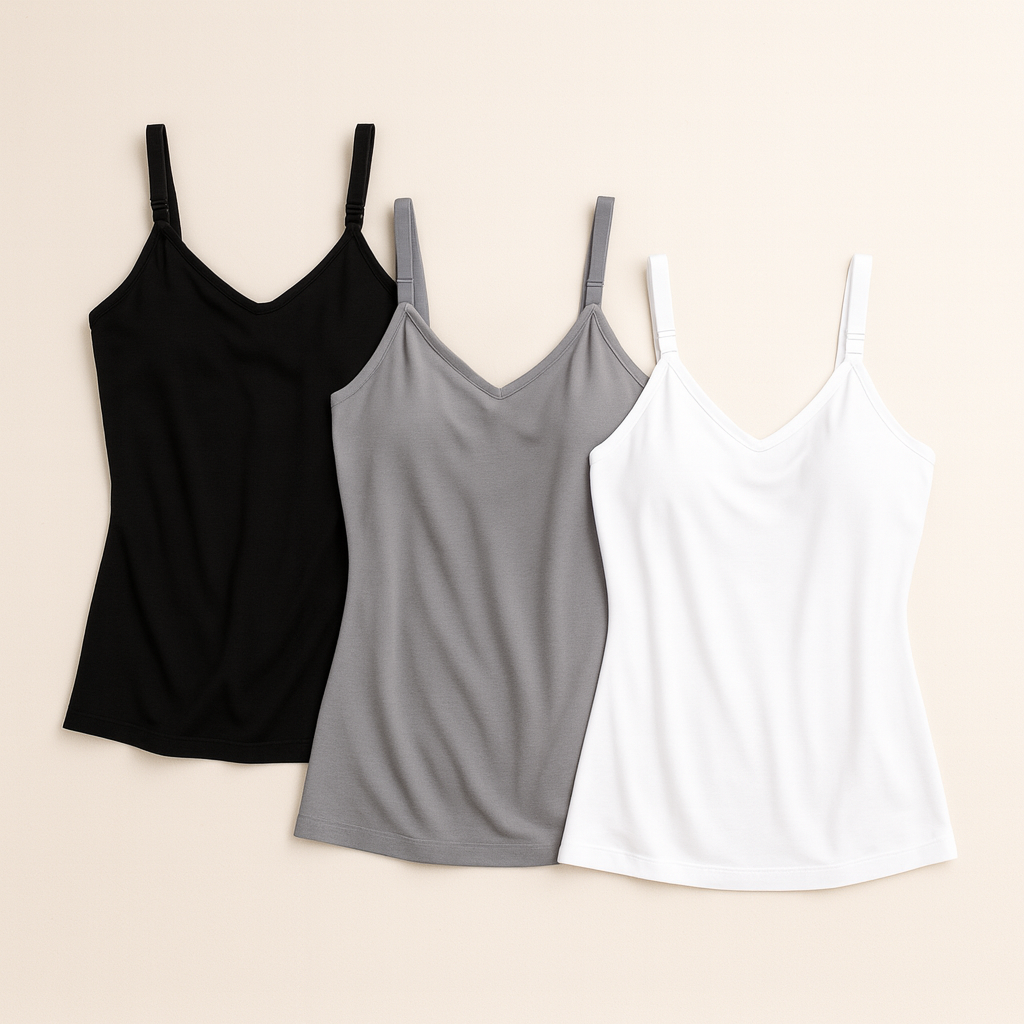 3-PACK TANK TOPS - EASY ACCESS NURSING