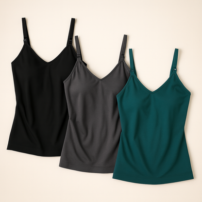 3-PACK TANK TOPS - EASY ACCESS NURSING