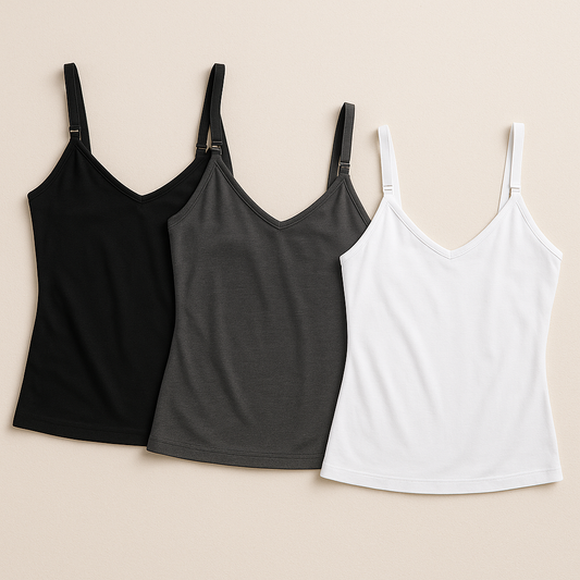 3-PACK TANK TOPS - EASY ACCESS NURSING